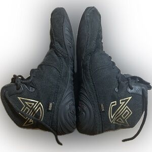 Men’s size 10 RUDIS JB1 Wrestling Shoes in the "All I See Is Gold" (Black/Gold)